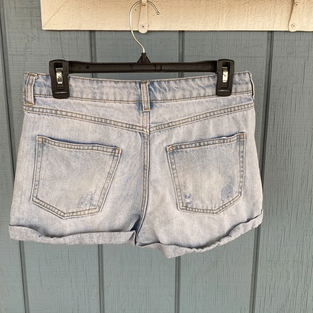 Forever 21 Distressed Jean Shorts - Picture 8 of 9